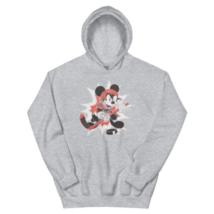 Micky Playing Hockey Owl Hoodie